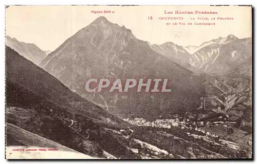 Cartes postales Cauterets La Ville Le Peguere et le val de Cambasque