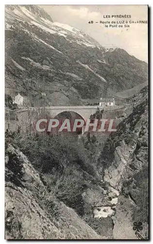 Ansichtskarte AK Luz Route de Luz Gavarnie le Pont de Sia