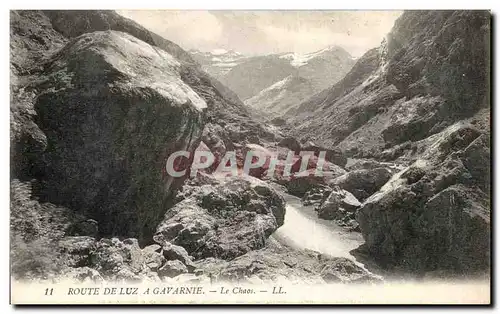 Cartes postales Luz Vallee De Luz a Gavarnie Le Chaos