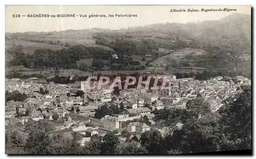 Cartes postales Bagneres de Bigorre Vue generale les Palomieres
