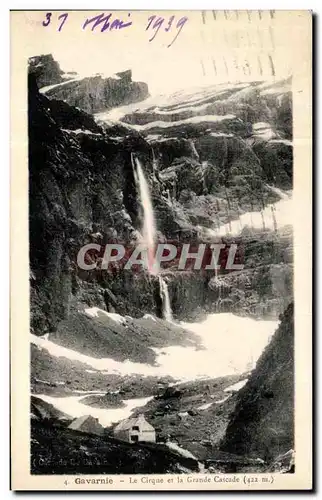 Cartes postales Gavarnie Le Cirque et la Grande Cascade