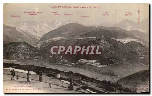 Cartes postales Col d Aspin Fonds de Louron et d Aure de la route du col