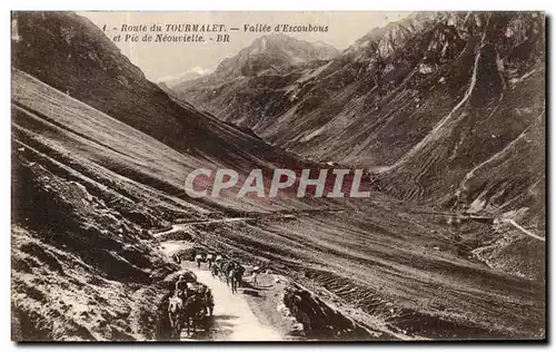 Cartes postales Tourmalet Vallee d Escoubous Route et Pic de Neourielle