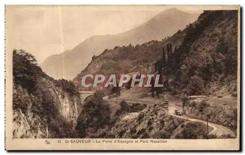 Cartes postales St Sauveur La Porte d Espagne et Pont Napoleon