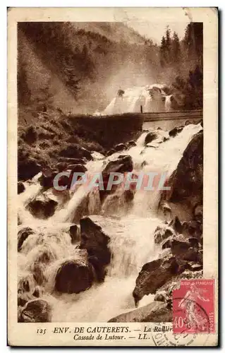 Ansichtskarte AK Env De Cauterets La Railler Cascade De Lutour