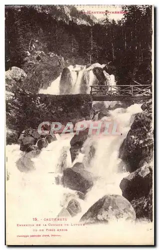 Ansichtskarte AK Cauterets Ensemble De La Cascade De Lutour