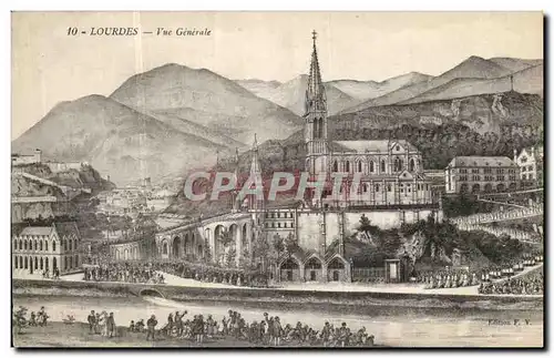 Cartes postales Lourdes Vue Generale