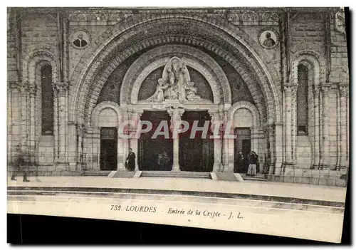 Cartes postales Lourdes Entree de la Crypte