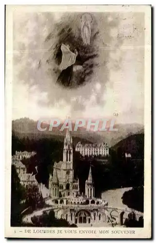 Cartes postales Lourdes Je Vous Envoie Mon Souvenir