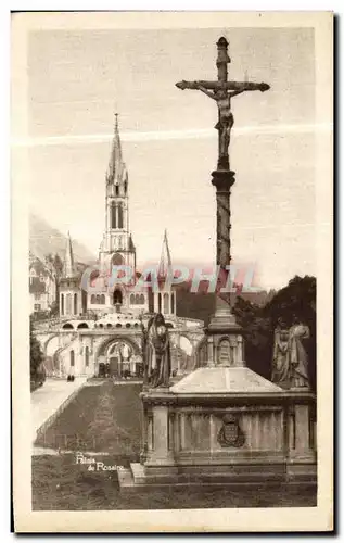 Ansichtskarte AK Lourdes Calvaire Breton Et Basilique