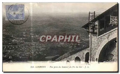 Cartes postales Lourdes Vue Prise Du Sommet Du Pic Du Ger