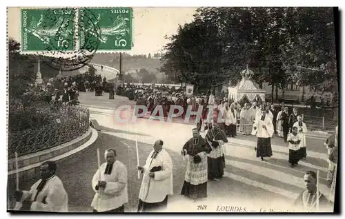 Cartes postales Lourdes La procession