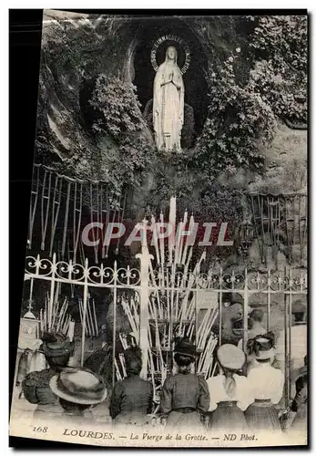 Cartes postales Lourdes La Vierge de La Grotte