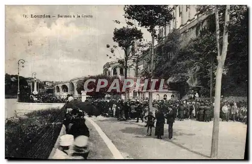 Cartes postales Lourdes Sermon A La Grotte