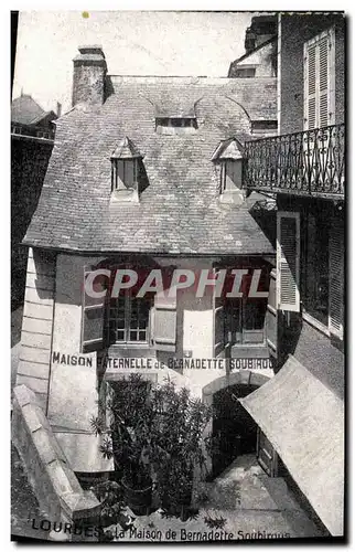 Cartes postales Lourdes maison de Bernadette Soubirous