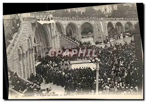 Cartes postales Lourdes Vepres du rosaire