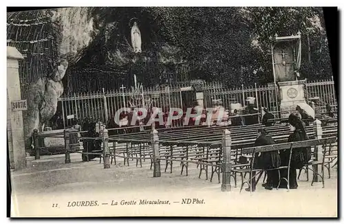 Ansichtskarte AK Lourdes La Grotte Miraculeuse