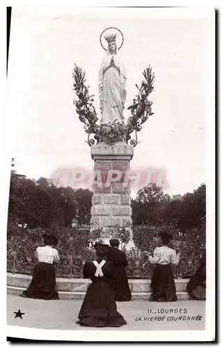 Cartes postales Lourdes La Vierge Couronnee