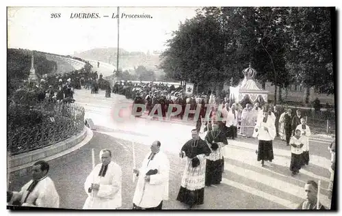 Cartes postales Lourdes La Procession