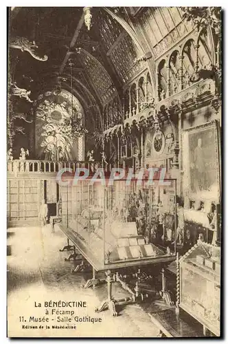 Cartes postales La Benedictine A Fecamp Musee Salle Gothique