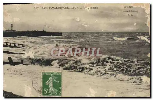 Cartes postales Saint Valery En Caux Gros temps