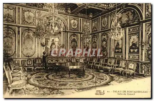 Cartes postales Palais de Fontainebleau Salle Du Conseil