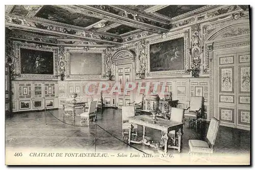 Cartes postales Chateau de Fontainebleau Salon Louis XIII