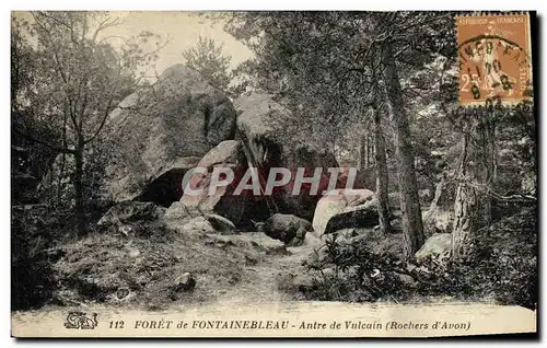 Ansichtskarte AK Foret de Fontainebleau Antre de Vulcain Rochers d Avon