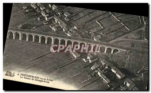 Cartes postales Fontainebleau Vu En Avion Le Viaduc de Changis Avon