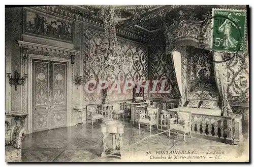 Cartes postales Fontainebleau Le Palais Chambre de Marie Antoinette