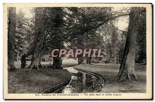 Cartes postales Palais de Fontainebleau Vue Prise dans Le Jardin Anglais