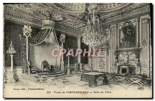 Cartes postales Foret de Fontainebleau Salle du Trone