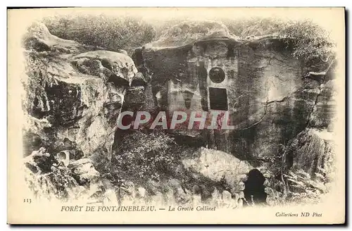 Cartes postales Fontainebleau La Foret La Grotte Collinet