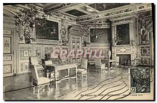 Cartes postales Fontainebleau Le Palais Salon Louis XIII