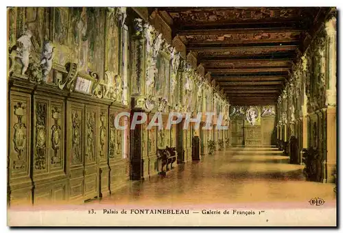 Ansichtskarte AK Fontainebleau Le Palais Galerie de Francois 1er