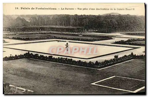 Ansichtskarte AK Fontainebleau Le Palais Le Parterre Vue prise d une des fenetres de la galerie Henri II