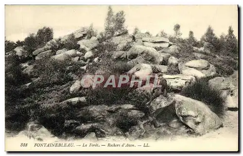 Cartes postales Fontainebleau Foret Rochers d Avon