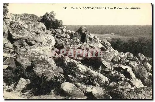 Ansichtskarte AK Fontainebleau Foret de Rocher Saint Germain