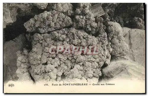 Cartes postales Fontainebleau Foret Grotte aux Cristaux