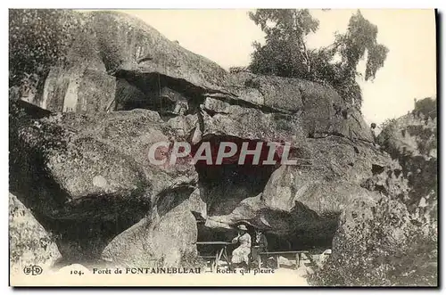 Cartes postales Fontainebleau Foret Roche qui Pleure