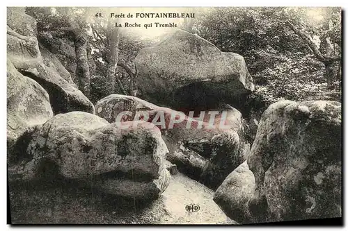 Cartes postales Fontainebleau Foret La Roche qui Tremble