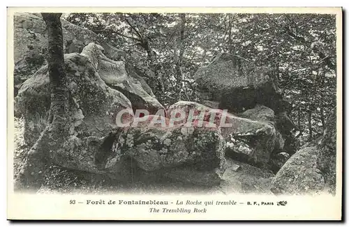 Cartes postales Fontainebleau Foret La Roche qui Tremble