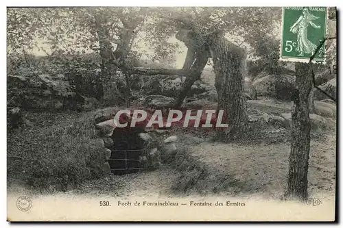 Ansichtskarte AK Fontainebleau Foret de Fontaine des Ermites