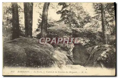 Cartes postales Barbizon La Foret Entree de la Caverne des Brigands