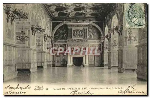 Ansichtskarte AK Foret De Fontainebleau Palais De Galerie Henri II Ou Salle de bal