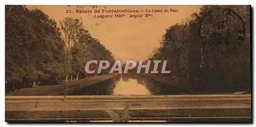 Ansichtskarte AK Foret de Fontainebleau Palais de Le Canal du Parc