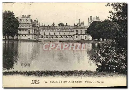 Cartes postales Foret de Fontainebleau Palais L Etang des Carpes