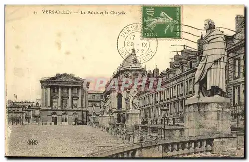 Cartes postales Versailles Le Palais et la Chapelle