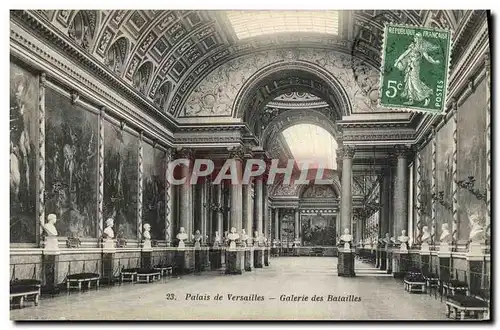 Cartes postales Versailles Palais de Galerie des Batailles