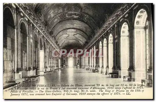 Cartes postales Versailles Galerie des Glaces